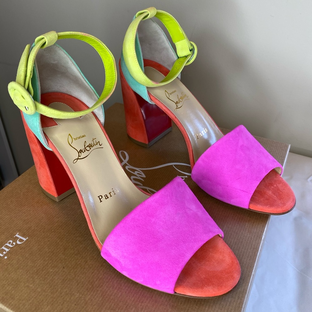 Christian Louboutin block heel